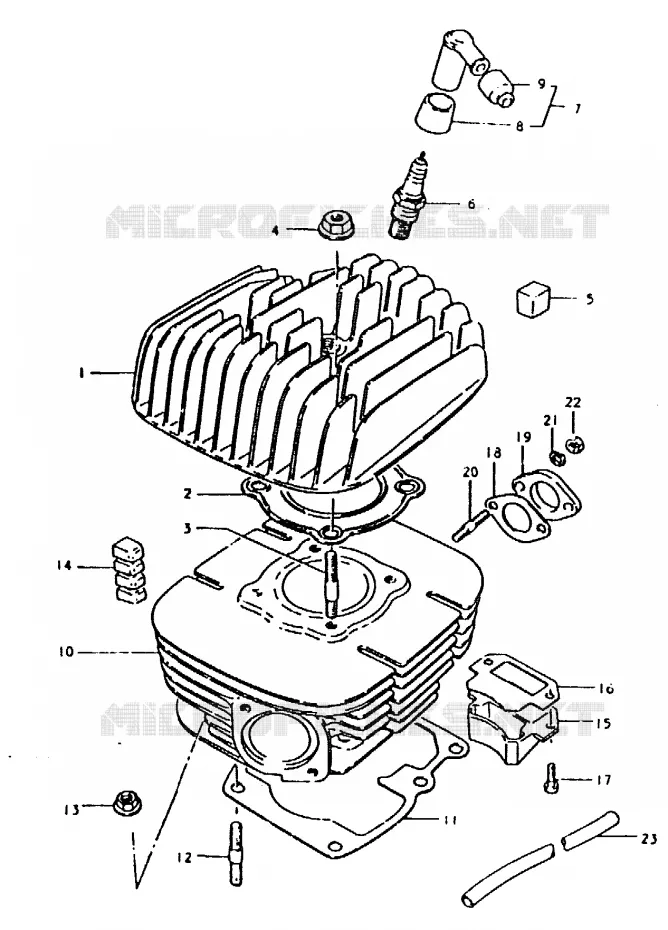 CYLINDRE Suzuki MOTO 125 TS-ER 1992  TS125ERN