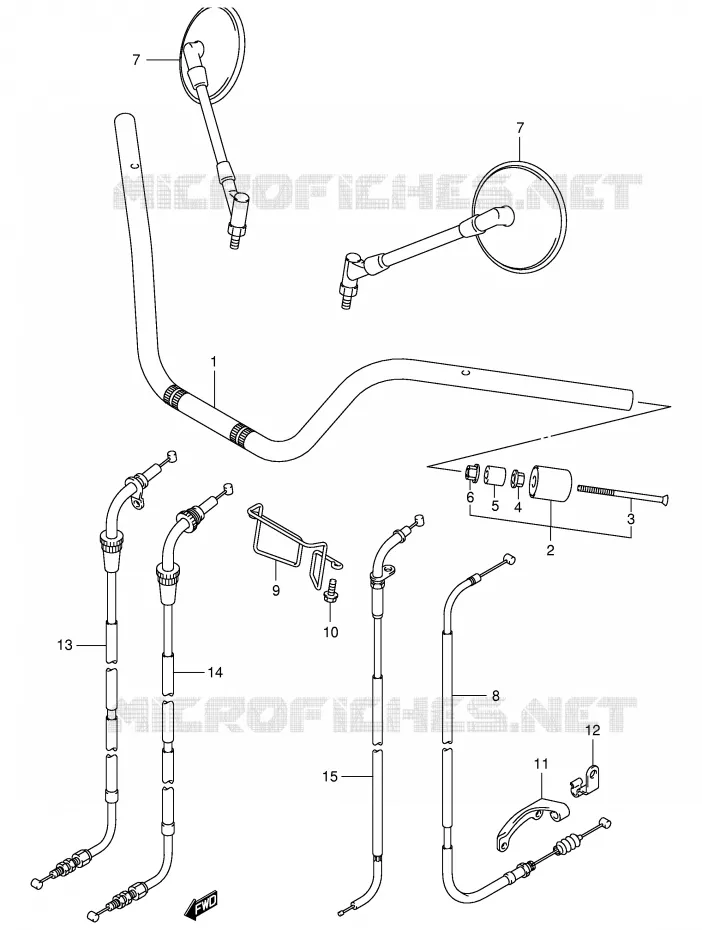 GUIDON Suzuki MOTO 125 INTRUDER 2003  VL125LK3(E2)