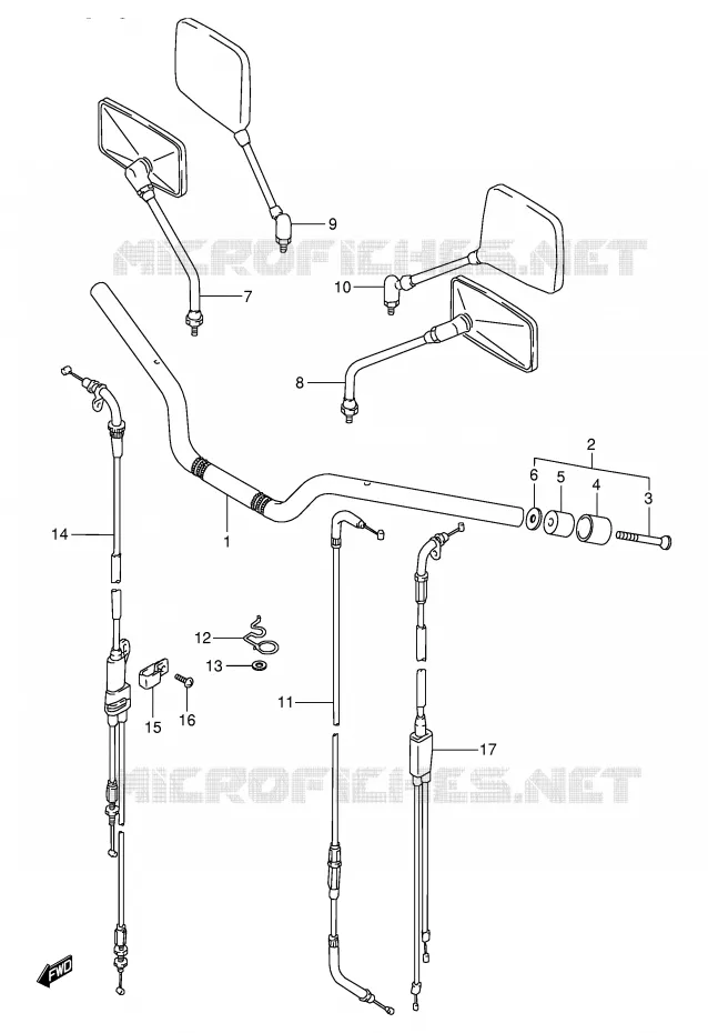 GUIDON Suzuki MOTO 800 VX 1994  VX800UR(E4)