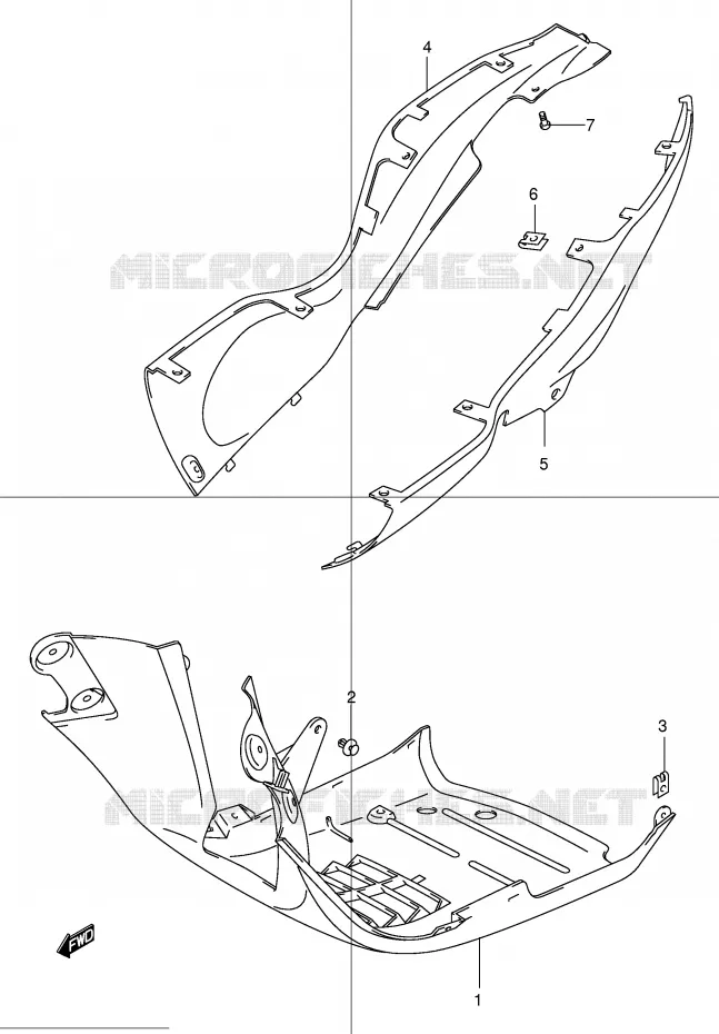 PROTEGE JAMBES Suzuki SCOOTER 150 EPICURO 2000  UC150Y(E34)