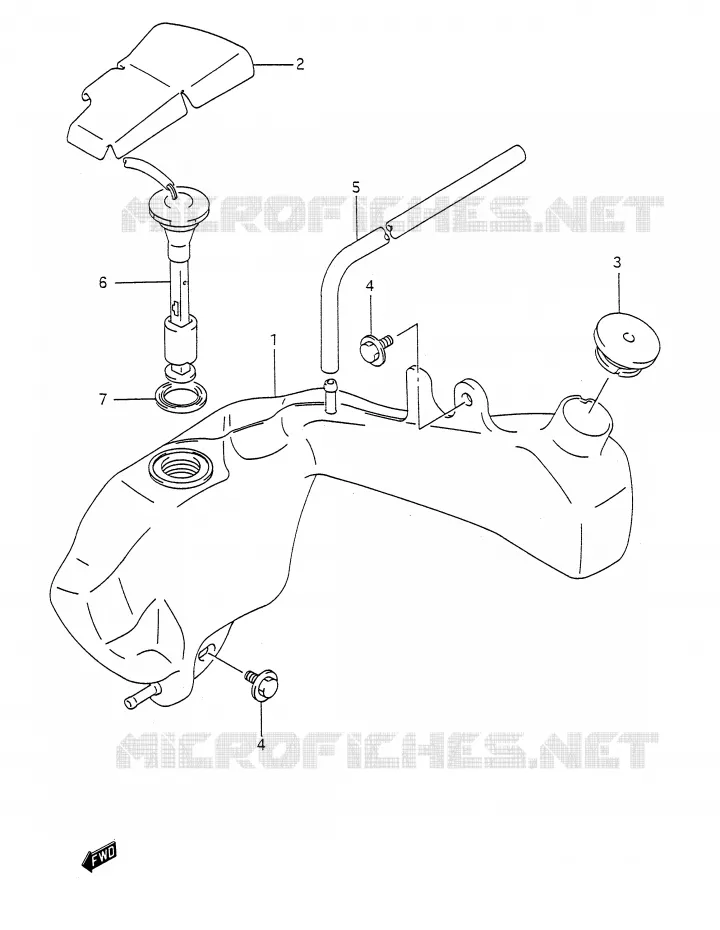 RESERVOIR D'HUILE Suzuki MOTO 200 TS-R 1993  TS200RP(E28)