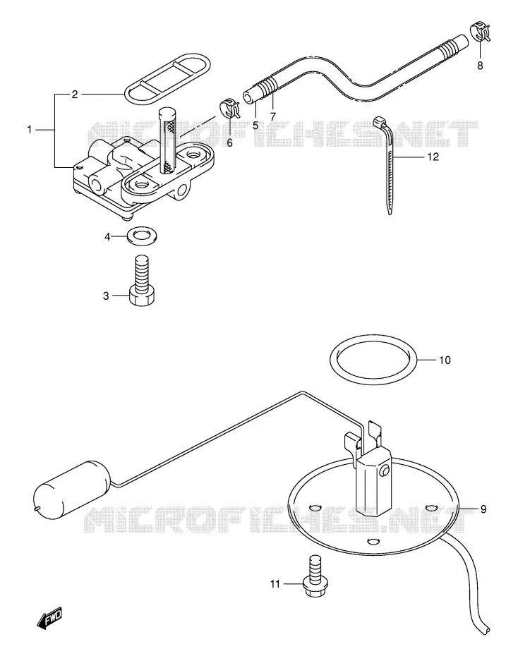 ROBINET D'ESSENCE (MODELE K1/K2/K3/K4) Suzuki MOTO 800 VOLUSIA 2005  VL800K5(E2)