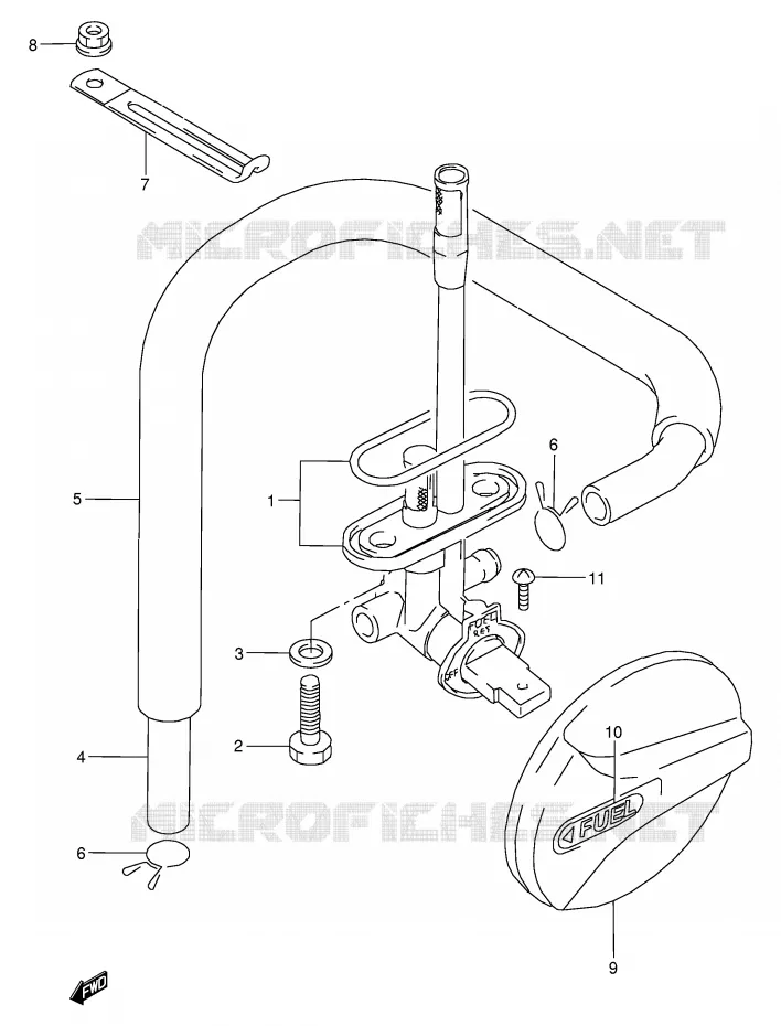 ROBINET D'ESSENCE Suzuki MOTO 800 VX 1992  VX800UN(E4)