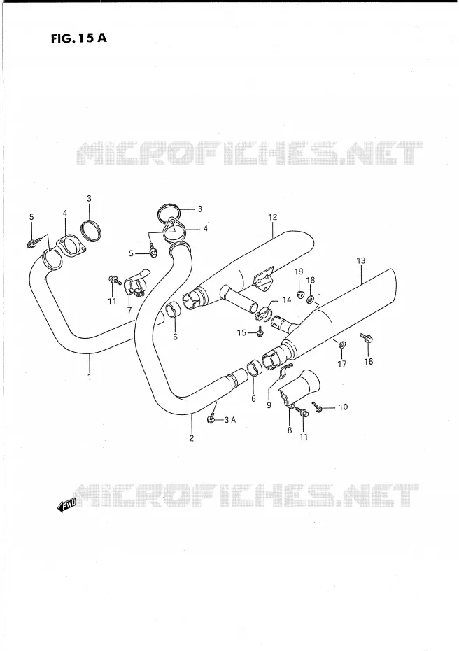 SILENCIEUX (MODELE S) Suzuki MOTO 1400 INTRUDER 1990  VS1400GLPL(E2)