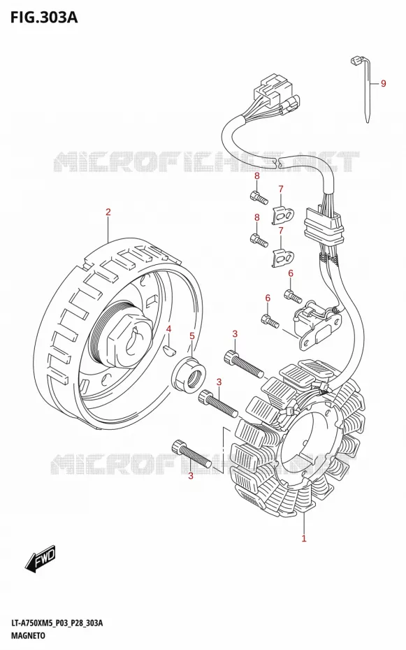 ALLUMAGE ROTOR - STATOR Suzuki QUAD 750 KINGQUAD 2025  LT-A750XM5