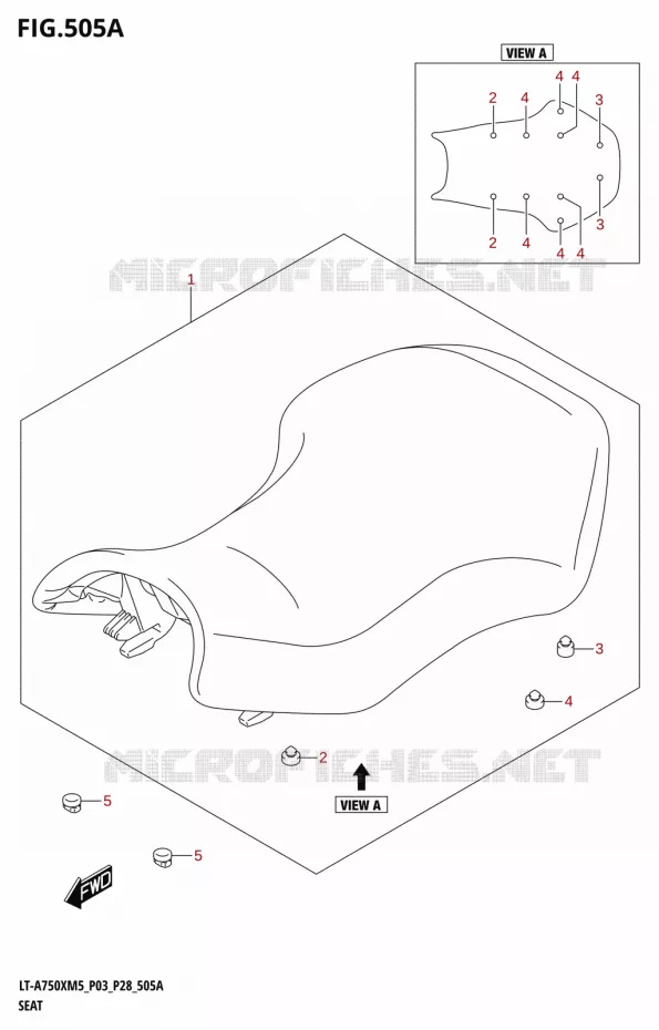SELLE Suzuki QUAD 750 KINGQUAD 2025  LT-A750XM5
