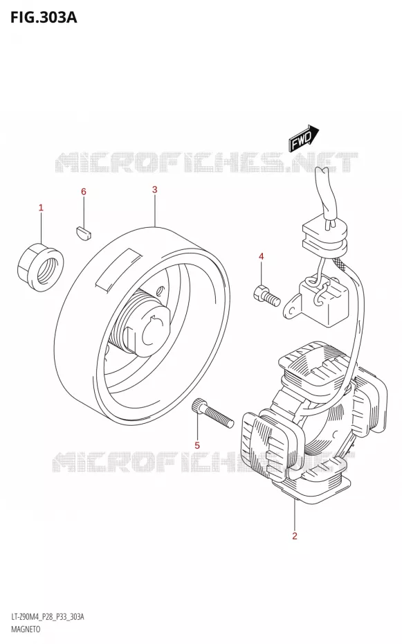 ALLUMAGE ROTOR - STATOR Suzuki QUAD 90 QUADSPORT 2024  LT-Z90 M4 (E28,E33)