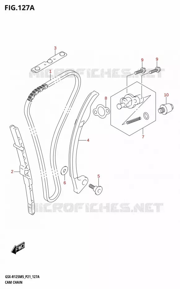 DISTRIBUTION Suzuki MOTO 125 GSX-R 2025  GSX-R125RL 2025 M5 (P21)