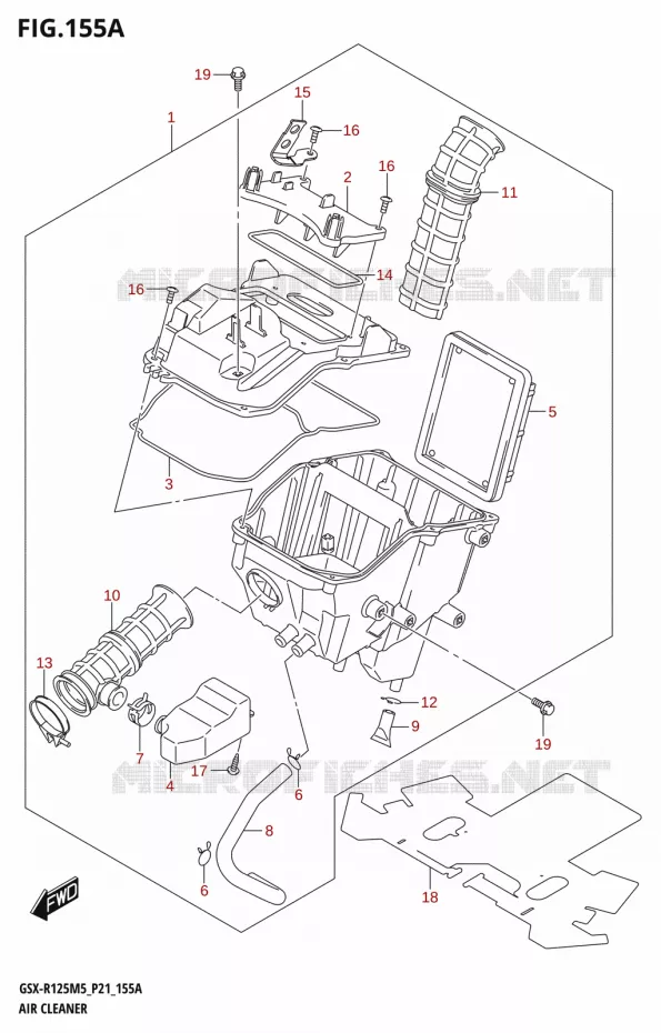 FILTRE A AIR Suzuki MOTO 125 GSX-R 2025  GSX-R125RL 2025 M5 (P21)