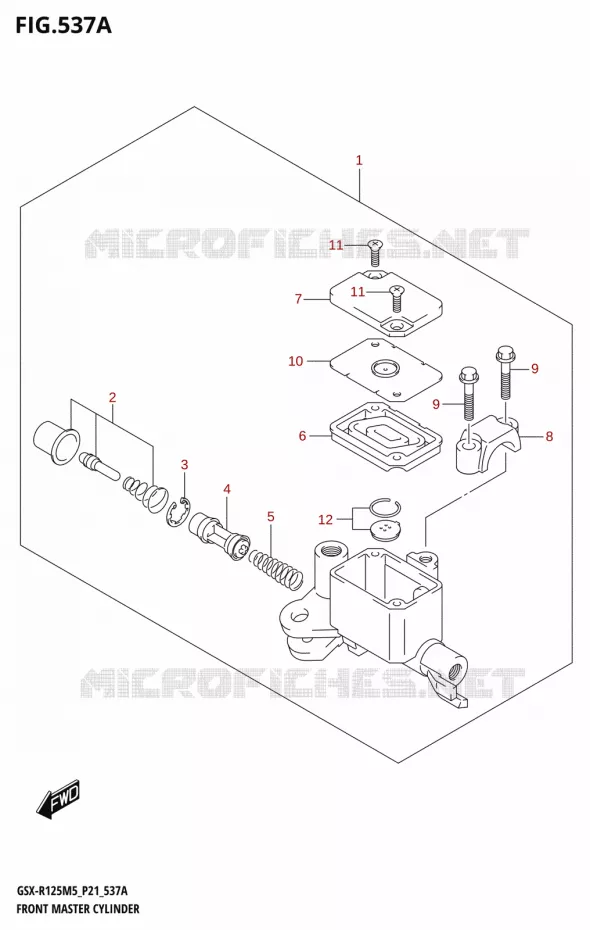 MAITRE CYLINDRE AVANT Suzuki MOTO 125 GSX-R 2025  GSX-R125RL 2025 M5 (P21)