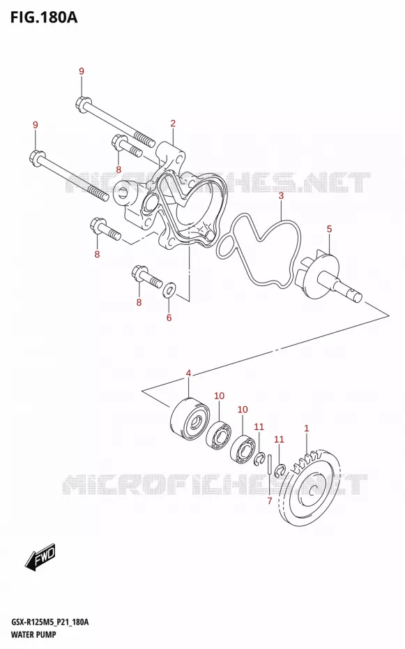 POMPE A EAU Suzuki MOTO 125 GSX-R 2025  GSX-R125RL 2025 M5 (P21)