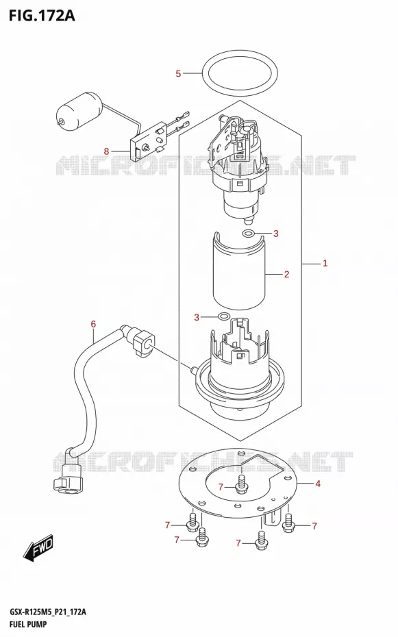 POMPE A ESSENCE Suzuki MOTO 125 GSX-R 2025  GSX-R125RL 2025 M5 (P21)