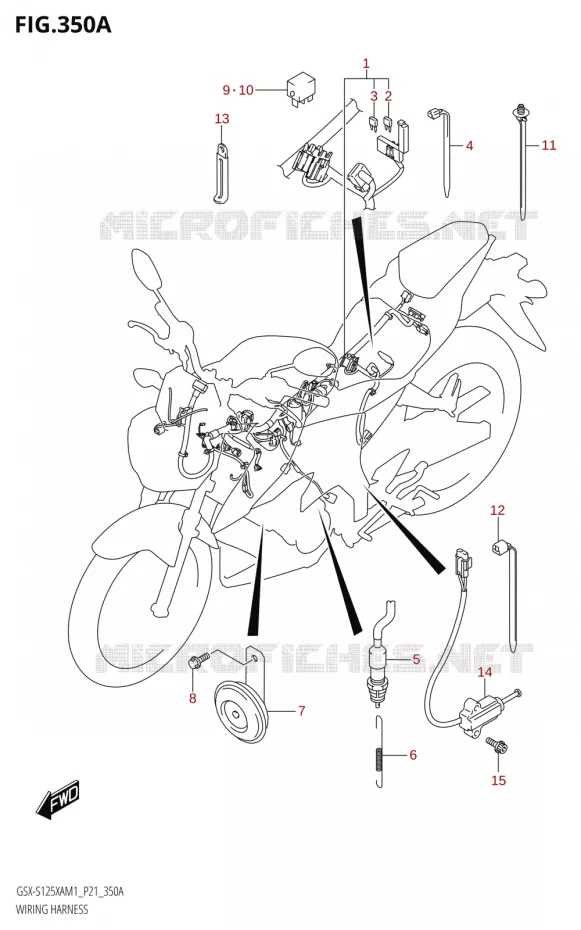 FAISCEAU ELECTRIQUE Suzuki MOTO 125 GSX-S 2021  GSX-S125XA M1 (P21)