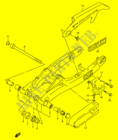 BRAS OSCILLANT ARRIERE (MODELE M/N/P) pour Suzuki TS-R 125 1993