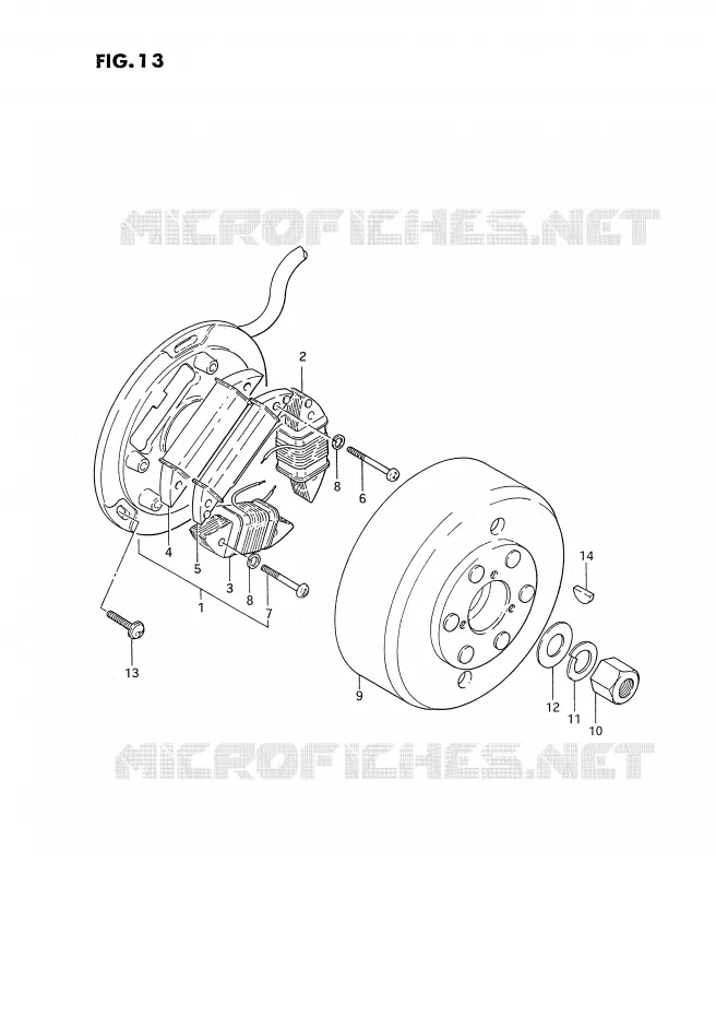 ALLUMAGE ROTOR - STATOR Suzuki MOTO 185 TS-ER 1992  TS185ERN(E24)