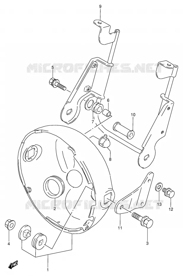 BOL DE PHARE (MODELE R/T) Suzuki MOTO 800 VX 1996  VX800T(E4)
