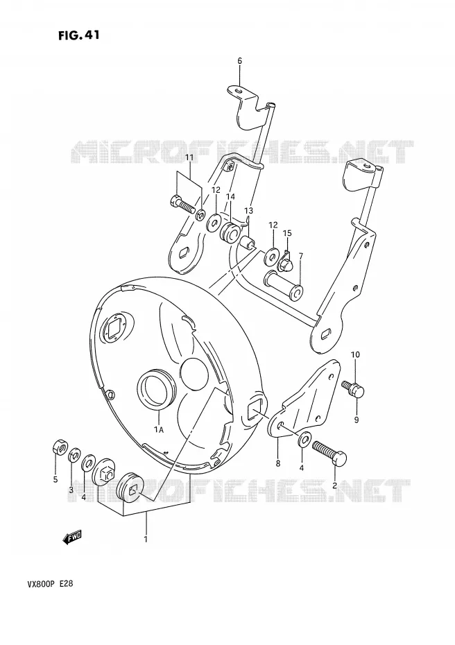 BOL DE PHARE Suzuki MOTO 800 VX 1992  VX800N(E28)
