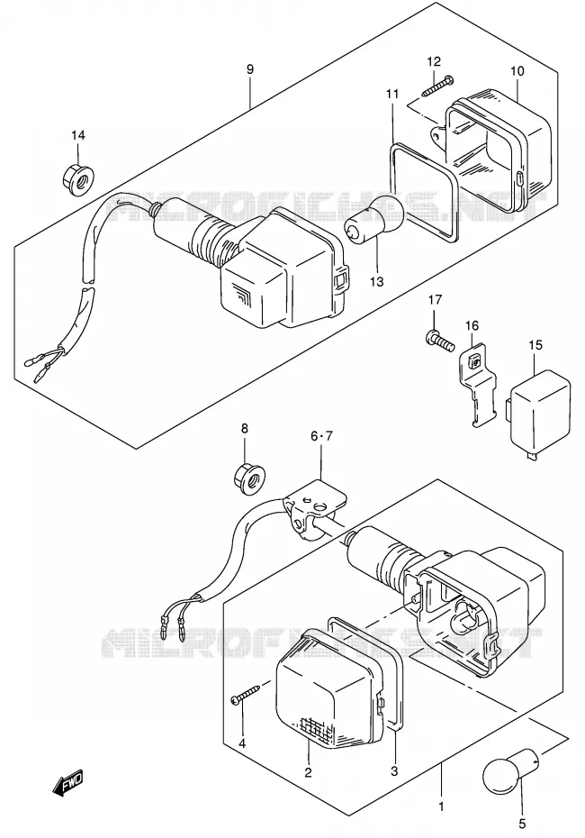 CLIGNOTANTS (P9) Suzuki MOTO 185 TS-ER 2000  TS185ERY(E1)