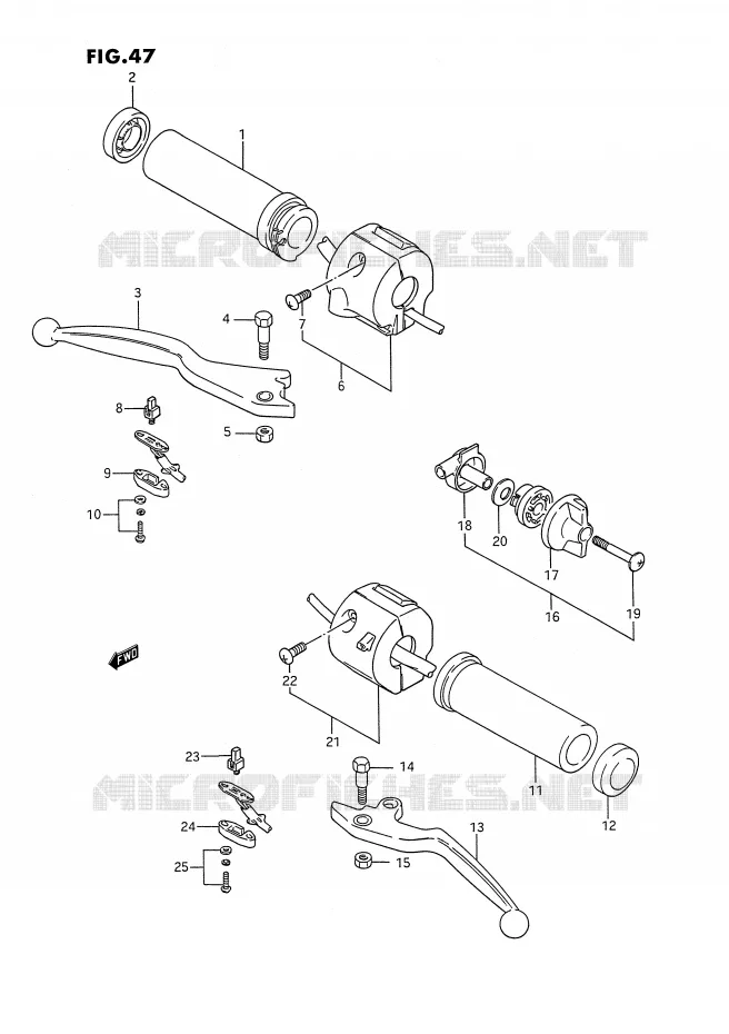 COMMODOS (MODELE H/J) Suzuki MOTO 1400 INTRUDER 1988  VS1400GLPJ(E2)