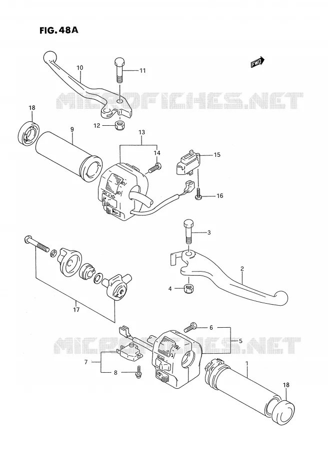COMMODOS (MODELE S) Suzuki MOTO 1400 INTRUDER 1987  VS1400GLFH(E2)