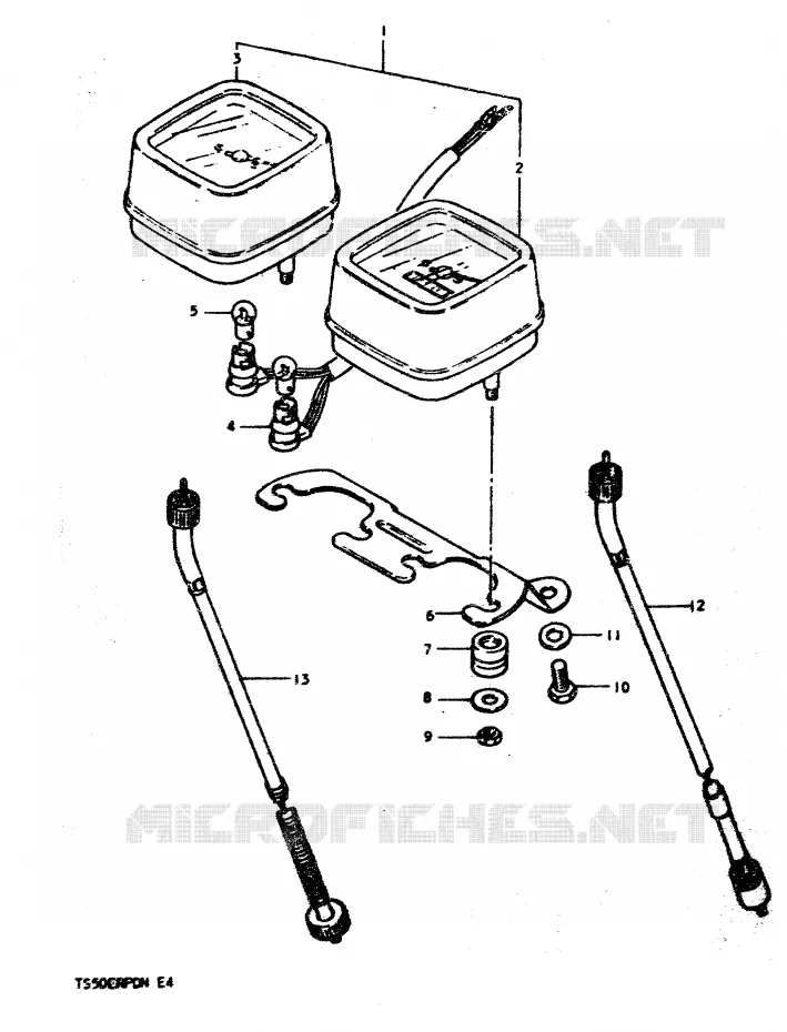 COMPTEUR Suzuki MOTO 50 TS-ER 1979  TS50ERPDN(N)