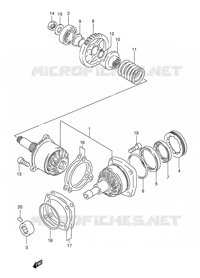 COUPLE CONIQUE Suzuki MOTO 800 INTRUDER 2003  VS800GLK3(E22)