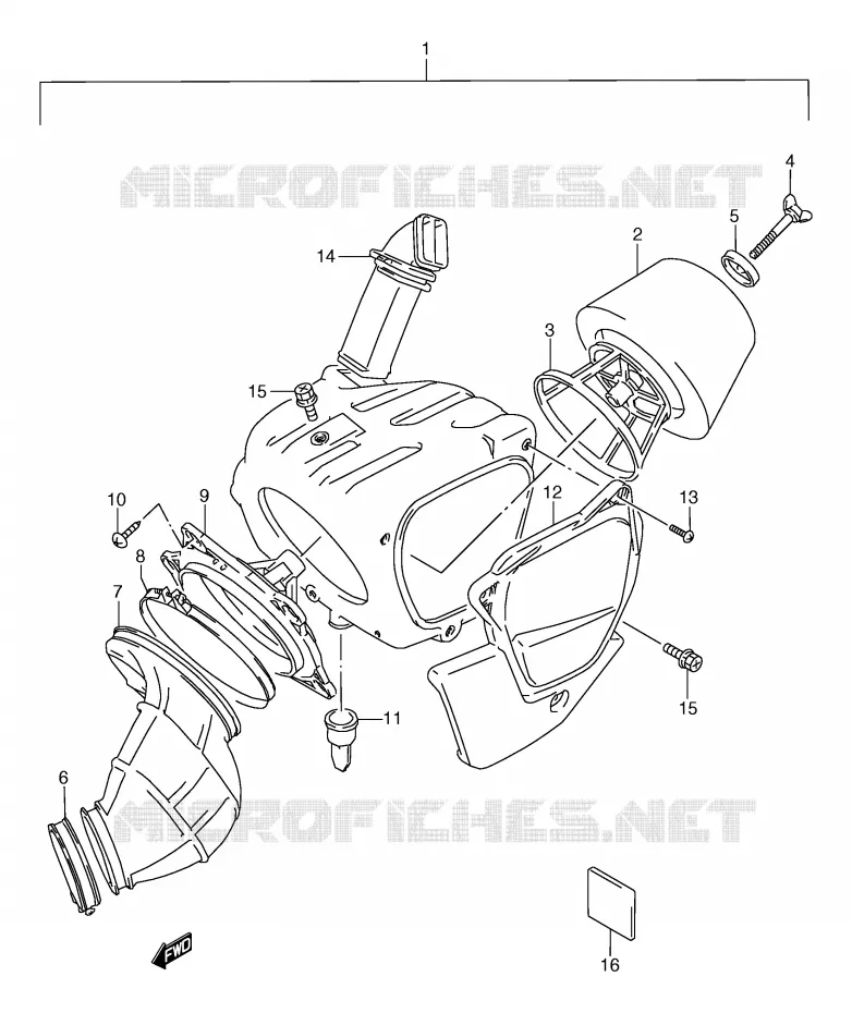 FILTRE A AIR Suzuki MOTO 125 TS-R 1993  TS125RP(E2)