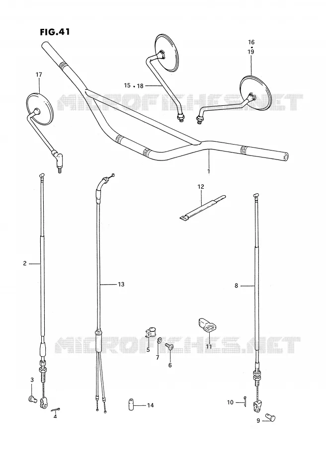 GUIDON Suzuki MOTO 185 TS-ER 1989  TS185ERK(E24)
