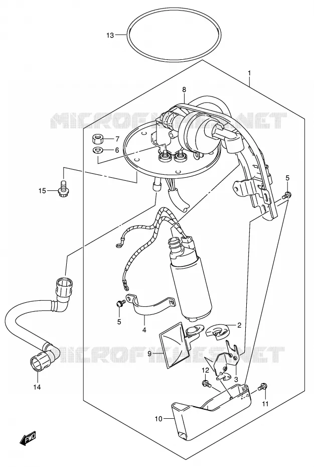 POMPE A ESSENCE (MODELE K5) Suzuki MOTO 800 VOLUSIA 2003  VL800K3(E2)