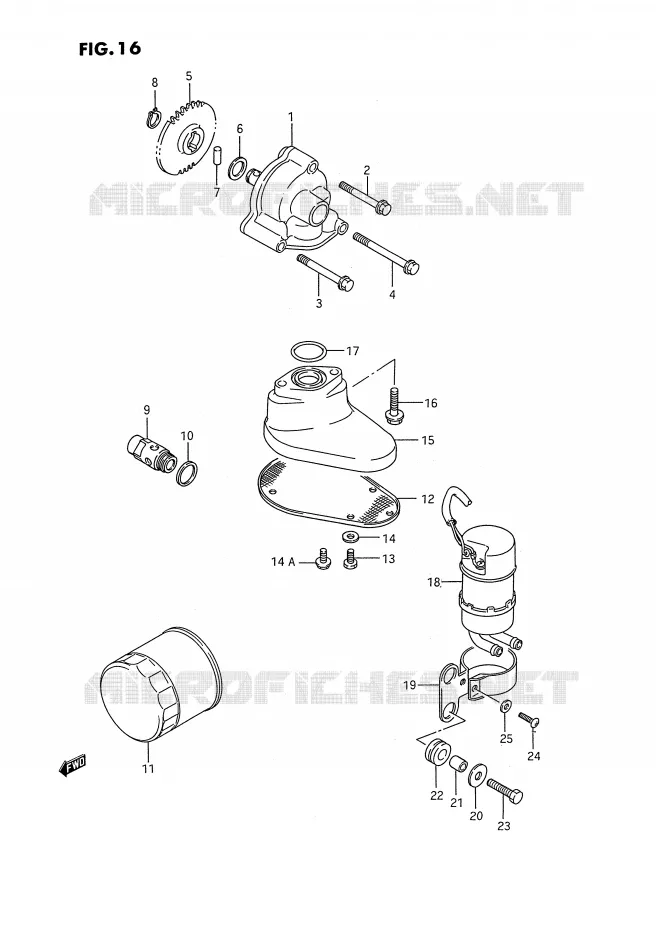 POMPE A HUILE - POMPE A ESSENCE Suzuki MOTO 1400 INTRUDER 1988  VS1400GLPJ(E2)