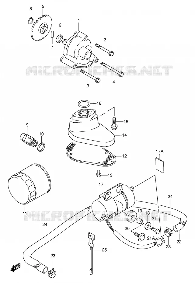 POMPE A HUILE - POMPE A ESSENCE Suzuki MOTO 1500 INTRUDER 2001  VL1500K1(E2)