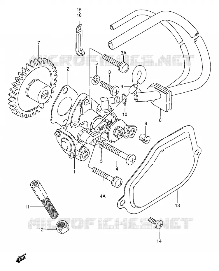POMPE A HUILE Suzuki MOTO 50 TS-W 1984  TS50WE(E6)