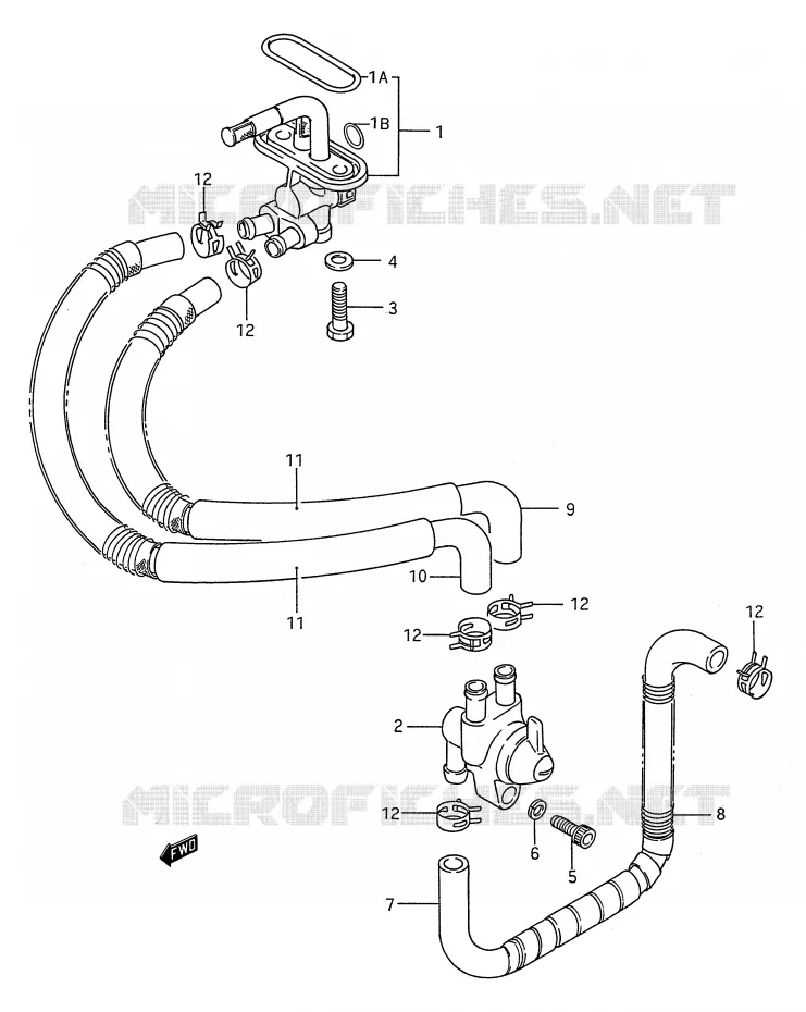 ROBINET D'ESSENCE Suzuki MOTO 1400 INTRUDER 1990  VS1400GLPL(E28)