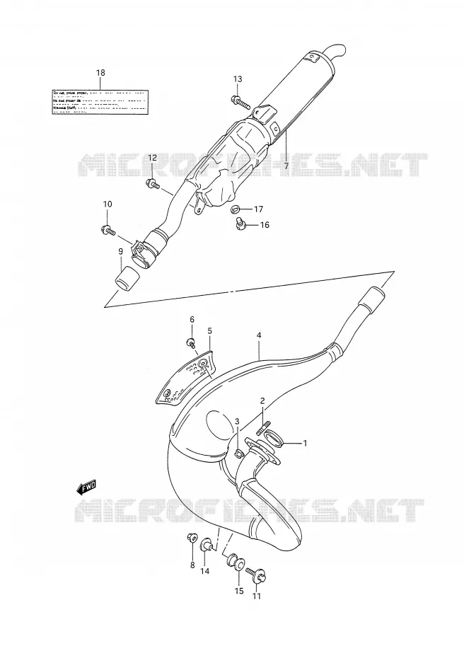 SILENCIEUX Suzuki MOTO 200 TS-R 1992  TS200RN(E28)