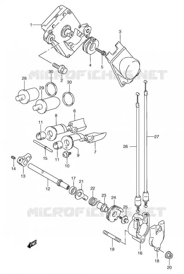 VALVE D'ECHAPPEMENT Suzuki MOTO 125 TS-R 1990  TS125RL(E2)