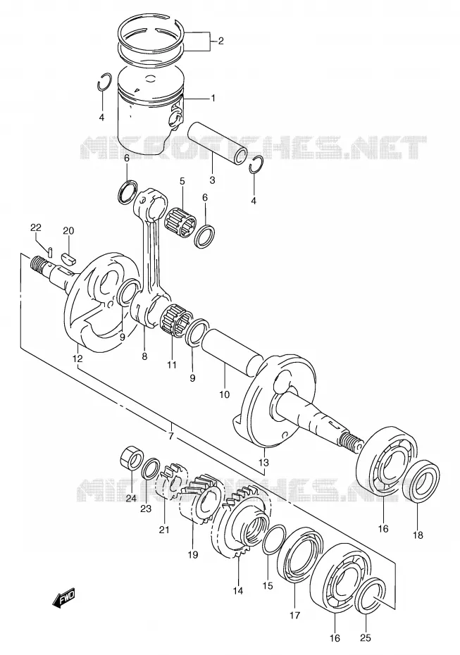 VILEBREQUIN Suzuki MOTO 125 TS-R 1994  TS125RR(E2)