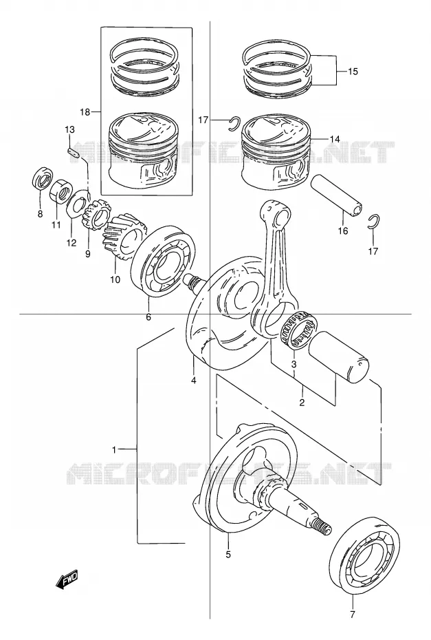VILEBREQUIN Suzuki MOTO 125 TU 1999  TU125XTUX(E2)