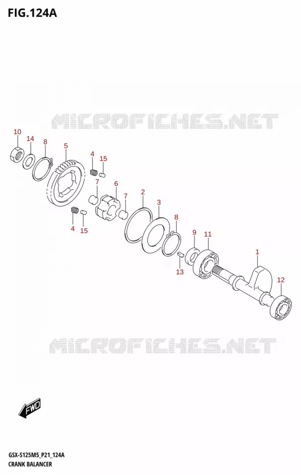 BALANCIER Suzuki MOTO 125 GSX-S 2025  GSX-S125RL / GSX-S125RLX M5 (P21)