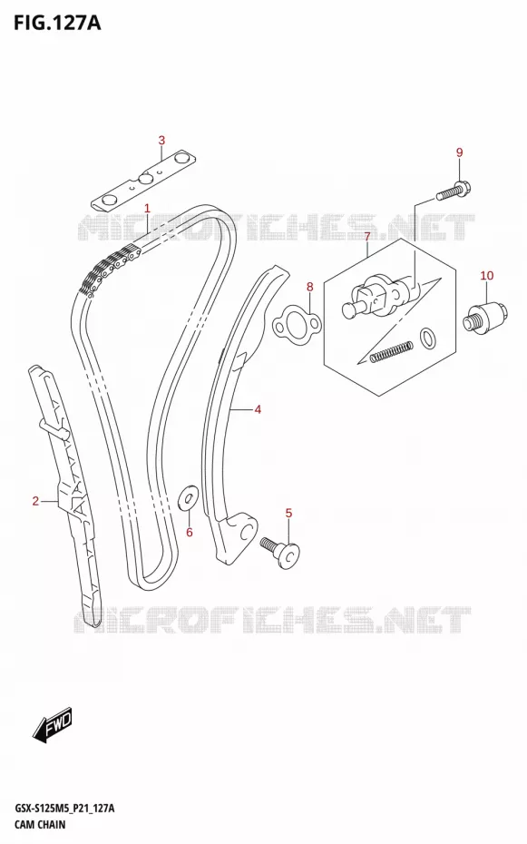 DISTRIBUTION Suzuki MOTO 125 GSX-S 2025  GSX-S125RL / GSX-S125RLX M5 (P21)