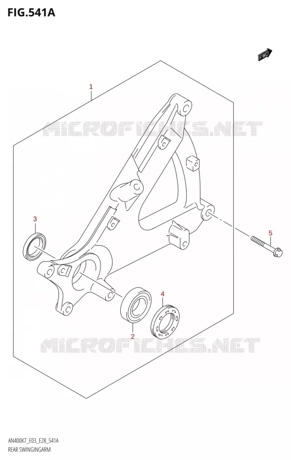 BRAS OSCILLANT Suzuki SCOOTER 400 BURGMAN 2007  AN400 K7 (E03,E28,E33)