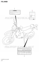 ETIQUETTE (DR Z400S:L9:E28) pour Suzuki DR-Z 400 2019
