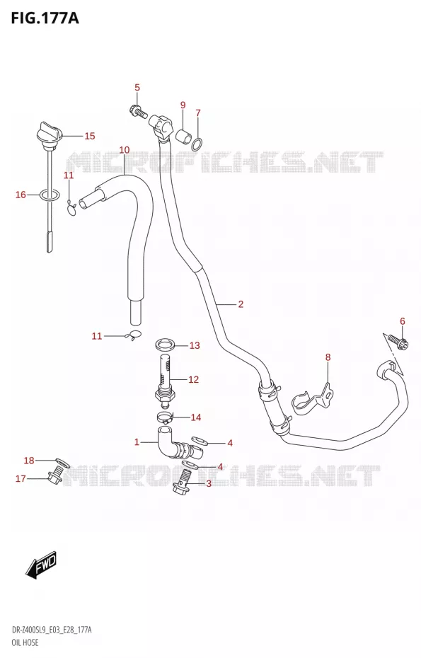 DURITE D'HUILE Suzuki MOTO 400 DR-Z 2019  DR-Z400S L9 (E28)