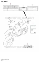ETIQUETTE (DR Z400SM:E33) pour Suzuki DR-Z 400 2022