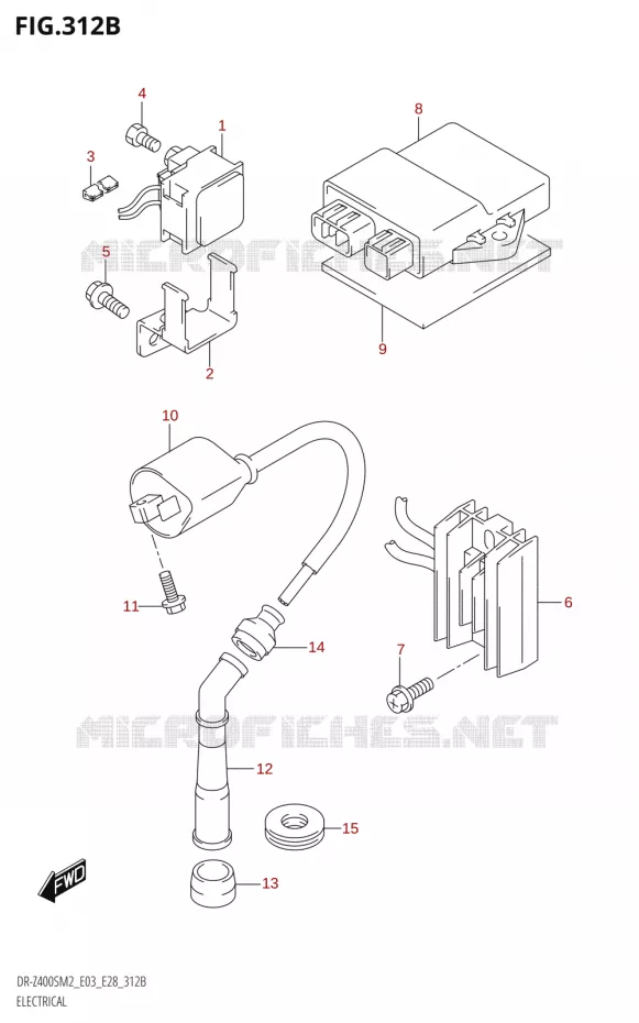 PARTIE ELECTRIQUE (DR-Z400SM) Suzuki MOTO 400 DR-Z 2022  DR-Z400S 2022 M2 (E28)