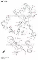 COLONNE DE DIRECTION (DR Z400SM:M3:E03) pour Suzuki DR-Z 400 2023