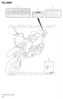 ETIQUETTE (DR Z400SM:M3:E03) pour Suzuki DR-Z 400 2023