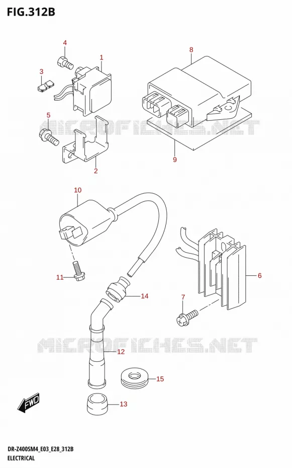 PARTIE ELECTRIQUE (DR-Z400SM) Suzuki MOTO 400 DR-Z 2024  DR-Z400S 2024 M4