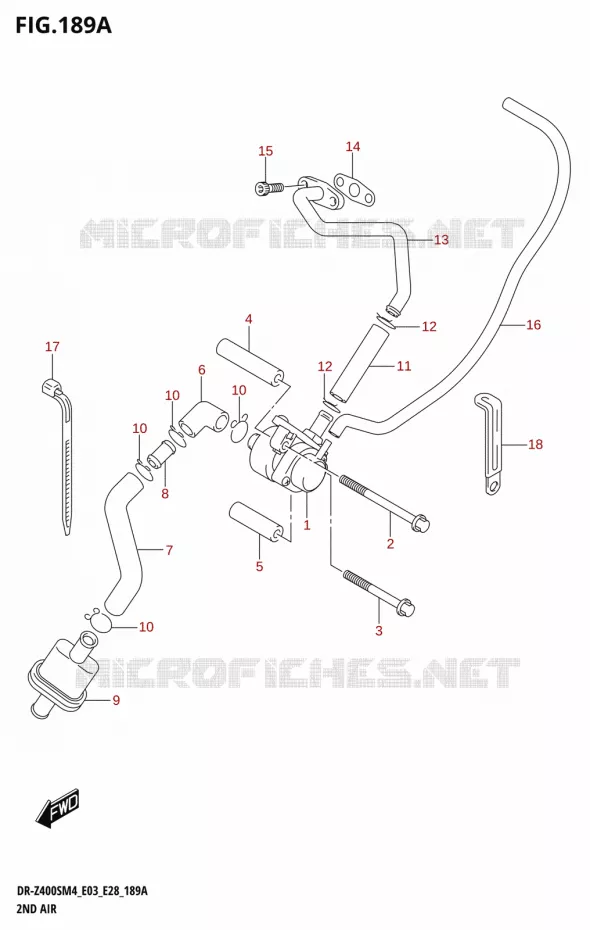 SYSTEME RECYCLAGE GAZ ECHAPPEMENT Suzuki MOTO 400 DR-Z 2024  DR-Z400S 2024 M4