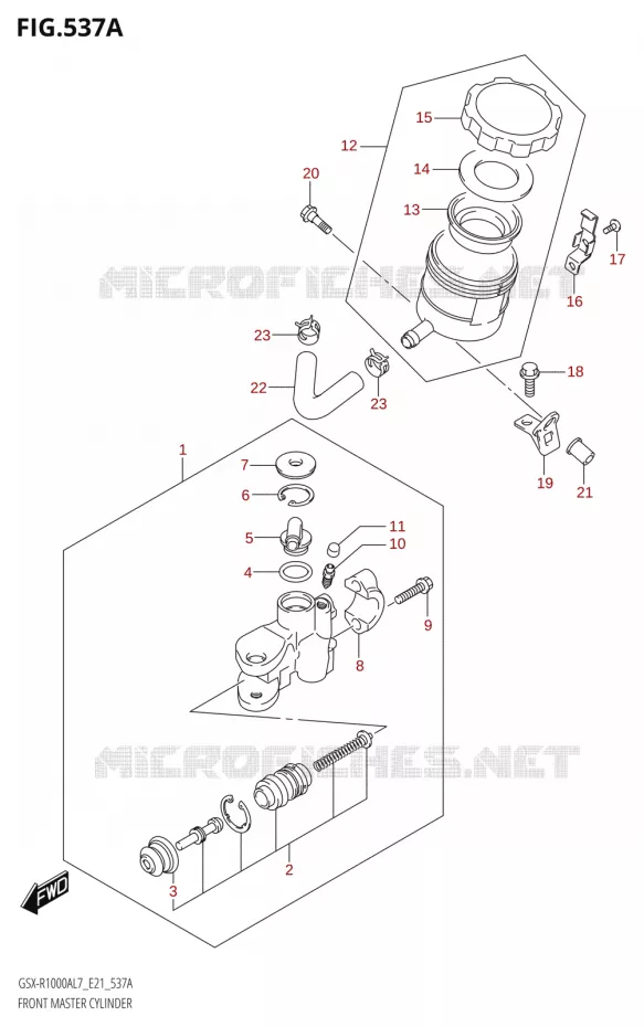 MAITRE CYLINDRE AVANT Suzuki MOTO 1000 GSX-R 2017  GSX-R1000AL7 E21
