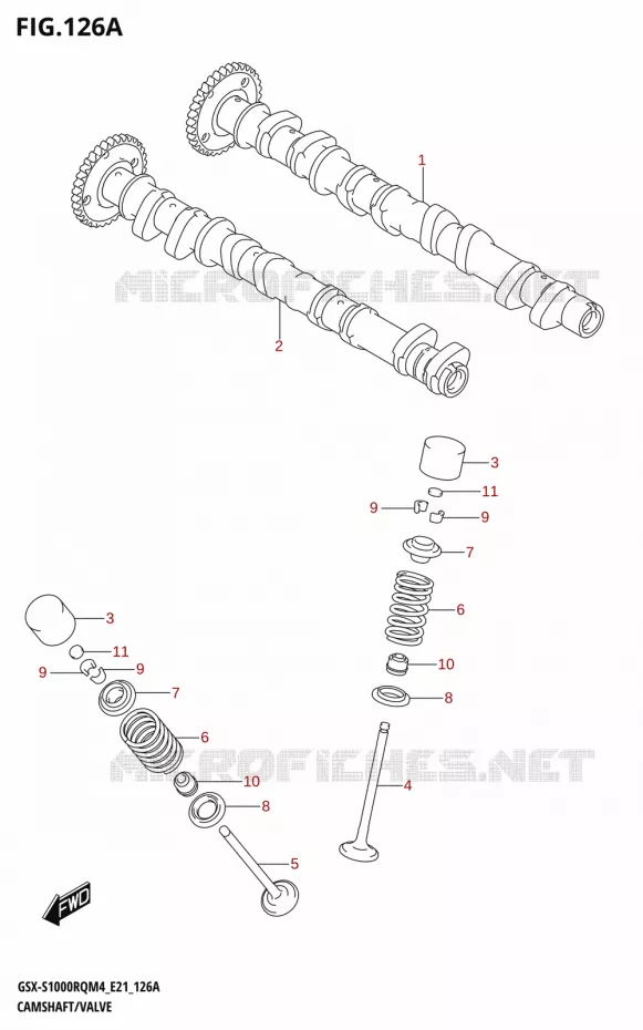ARBRE A CAMES - SOUPAPES Suzuki MOTO 1000 GSX-S 2024  GSX-S1000RQ M4 (E21)